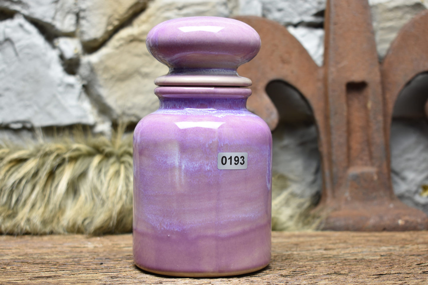 Apothecary pot 16 cm - lilac effect