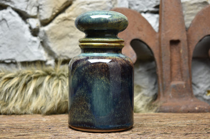 Apothecary pot 16 cm - blue brown effect