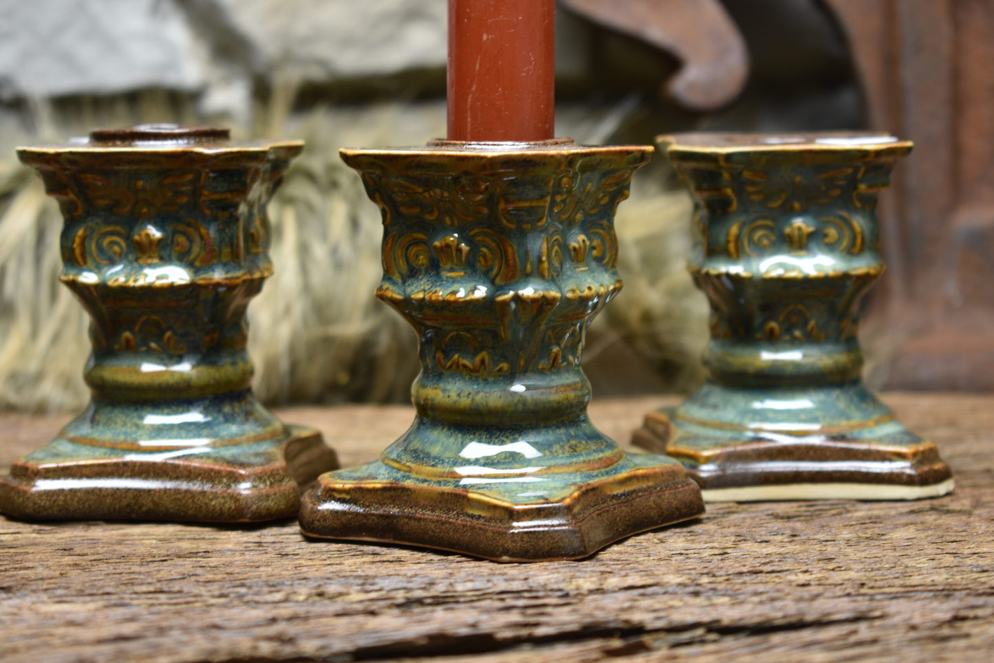 Handmade ceramic candle holder 7,5 cm