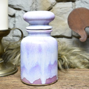 Apothecary pot lilac effect glaze