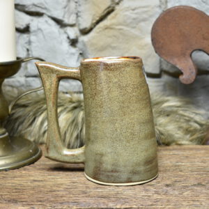500ML Beer mug matt brown glaze