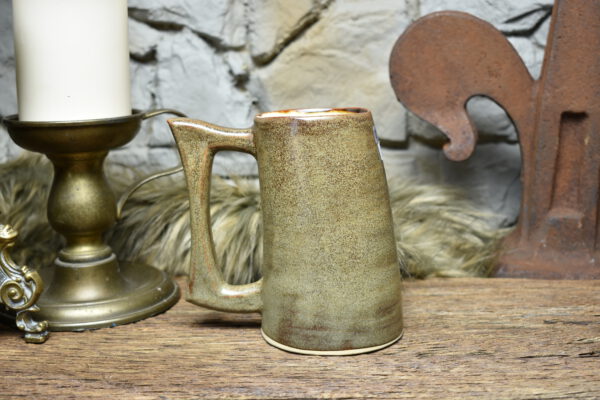 500ML Beer mug matt brown glaze