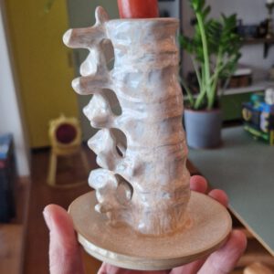 *custom* medium spine candle holder